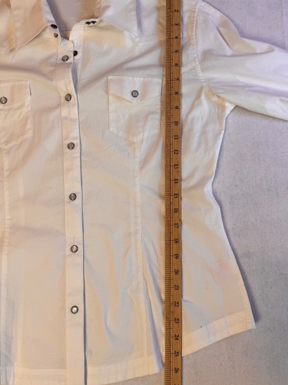 Western Cowgirl Rodeo Prairie Panhandle Women's Cotton Shirt Pearl Snaps XL - Picture 11 of 13